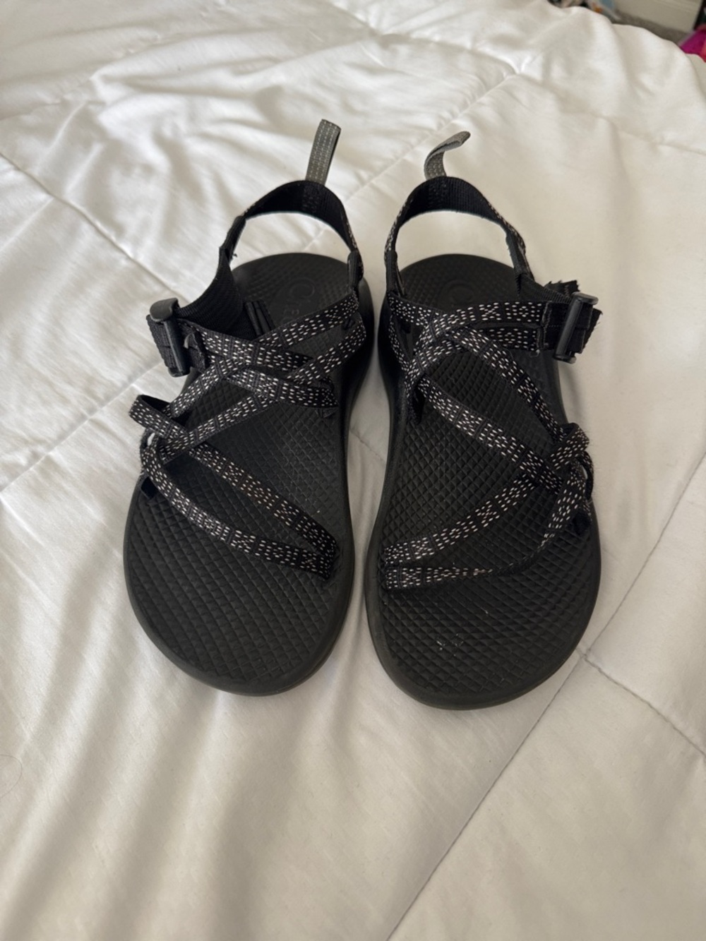 Chaco Black ZX/1 EcoTread Strappy Kids Sandals - Hugs and Kisses